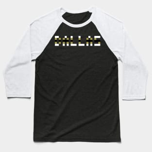 Pixel Hockey City Dallas 1999 Retro Baseball T-Shirt